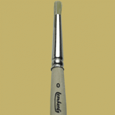 Extra Short Pure light Bristle Stencil Brush #0