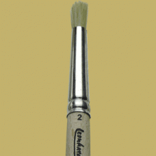 Extra Short Pure light Bristle Stencil Brush #2