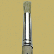 Extra Short Pure light Bristle Stencil Brush #4