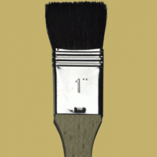 1" Squirrel hair mixture wide brush