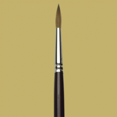 Pure Red Sable pointed rounds oil color brush #12