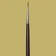 Pure Red Sable pointed rounds oil color brush #2
