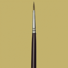 Pure Red Sable pointed rounds oil color brush #6