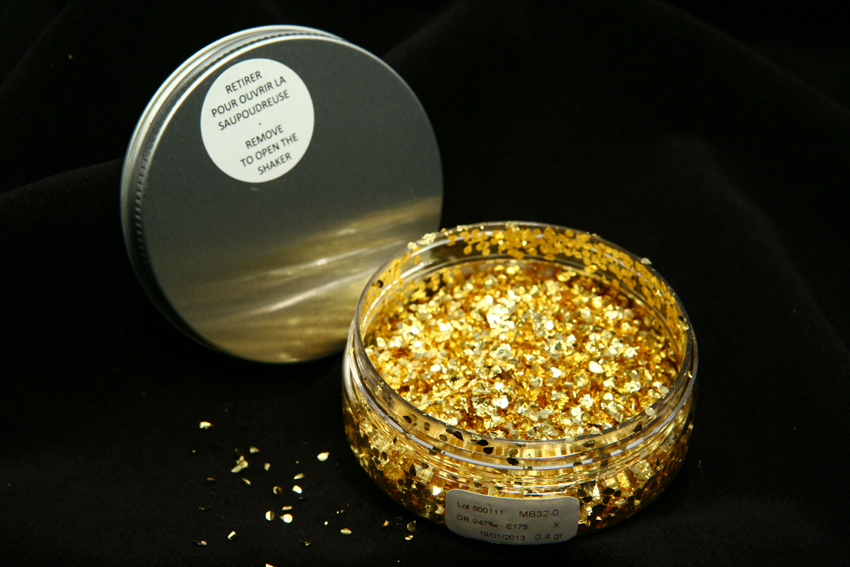 Edible 22.5 Karat Gold Drops with Shaker [2mm - 0.4g]