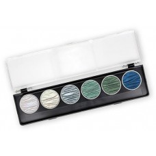 Finetec watercolor set, with 6 pearlescent Ocean colors