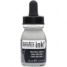Liquitex Ink Neutral Grey Value 5 / Mixing Grey 30ml